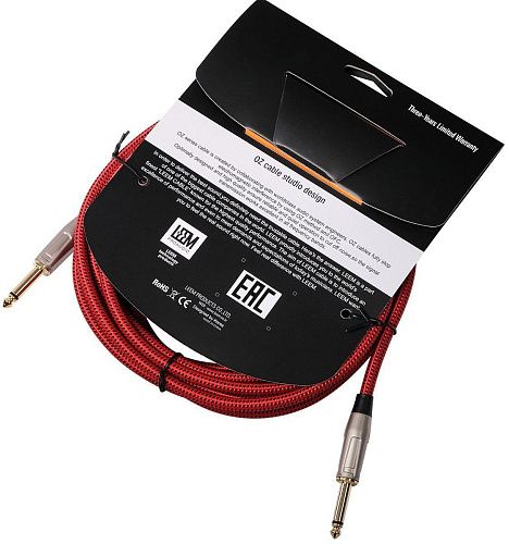 Leem FAS-5(RD/BK) Кабель инструментальный, красный/черный.