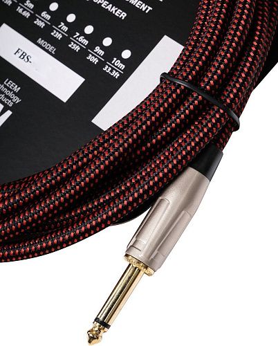 Leem FBS-3(BK/RD) Кабель инструментальный, черный/красный.