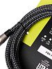 Leem FBS-3(BK/WH) Кабель инструментальный, черный/белый.-2