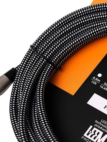 Leem FBS-5(BK/WH) Кабель инструментальный, черный/белый.