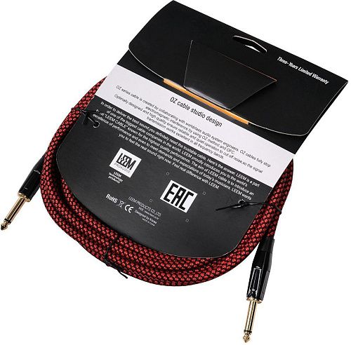 Leem FRS-3(RD/BK) Кабель инструментальный, красный/черный.